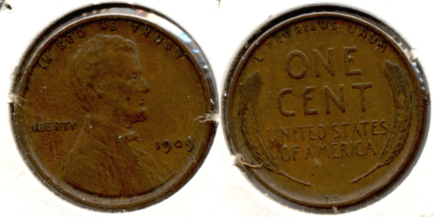 1909 VDB Lincoln Cent EF-40 t