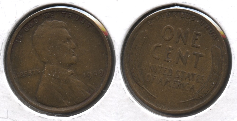 1909 VDB Lincoln Cent F-12 #e