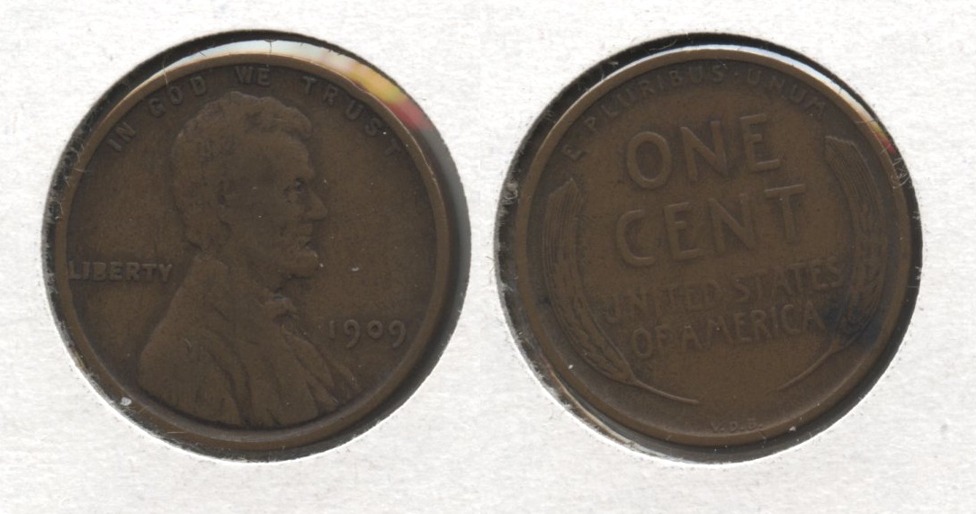 1909 VDB Lincoln Cent F-12 #j