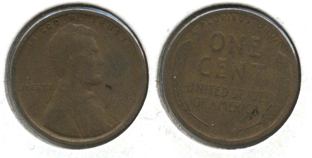 1909 VDB Lincoln Cent Good-4 #e Obverse Matter