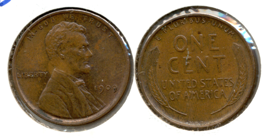 1909 VDB Lincoln Cent MS-60 Brown i
