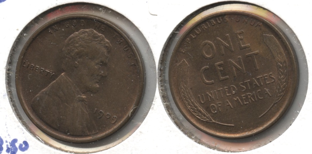 1909 VDB Lincoln Cent MS-60 Brown #m