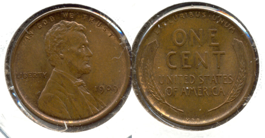 1909 VDB Lincoln Cent MS-63 Brown e