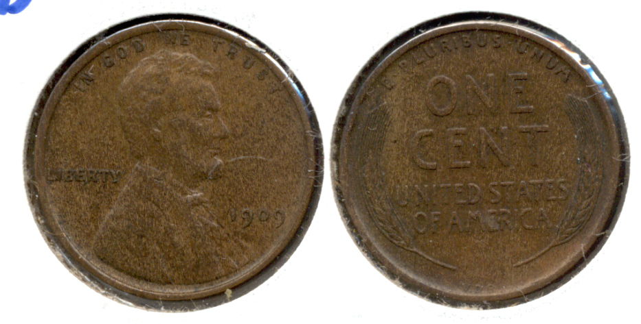 1909 VDB Lincoln Cent MS-63 Brown i