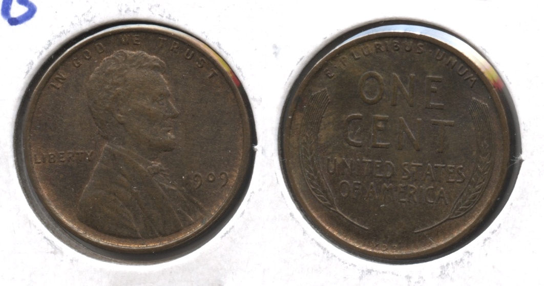 1909 VDB Lincoln Cent MS-63 Brown #n