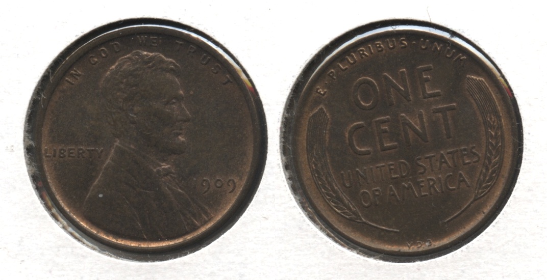 1909 VDB Lincoln Cent MS-63 Brown #r