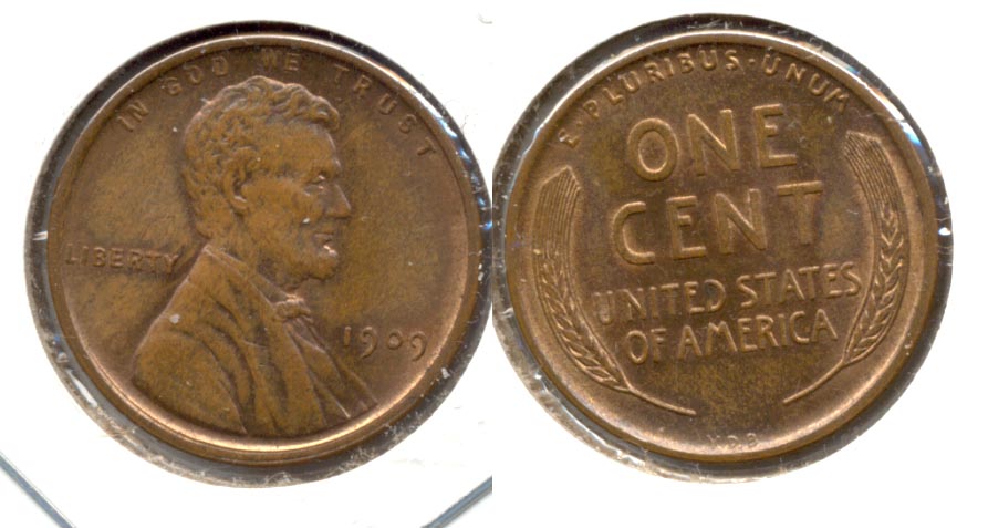 1909 VDB Lincoln Cent MS-64 Brown a