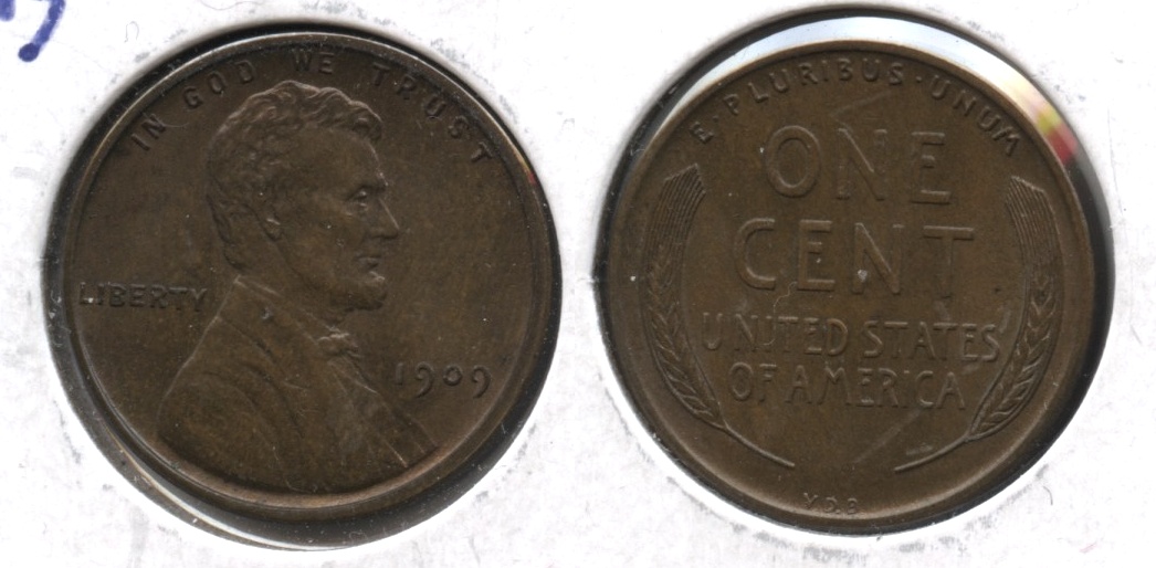 1909 VDB Lincoln Cent MS-64 Brown #f