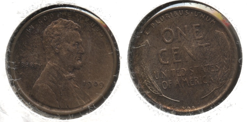 1909 VDB Lincoln Cent MS-64 Brown #h