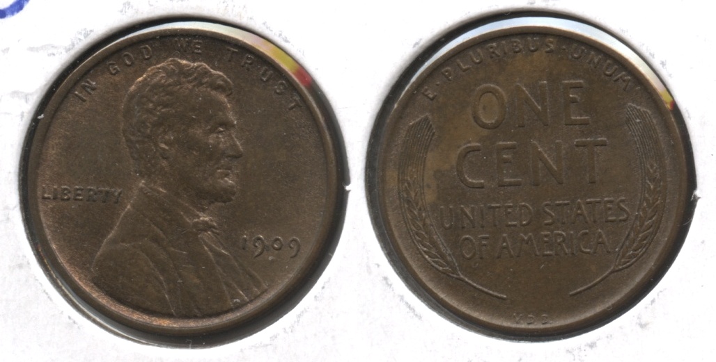 1909 VDB Lincoln Cent MS-64 Brown #m