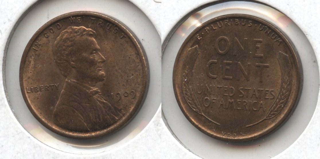 1909 VDB Lincoln Cent MS-64 Red Brown #o