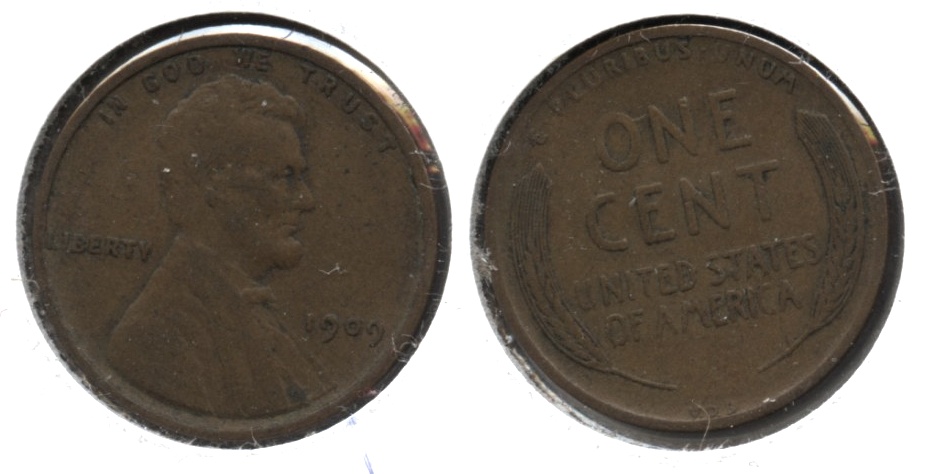 1909 VDB Lincoln Cent VF-20 a