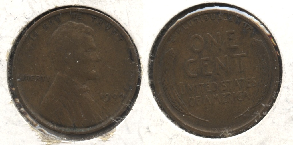 1909 VDB Lincoln Cent VF-20 #c