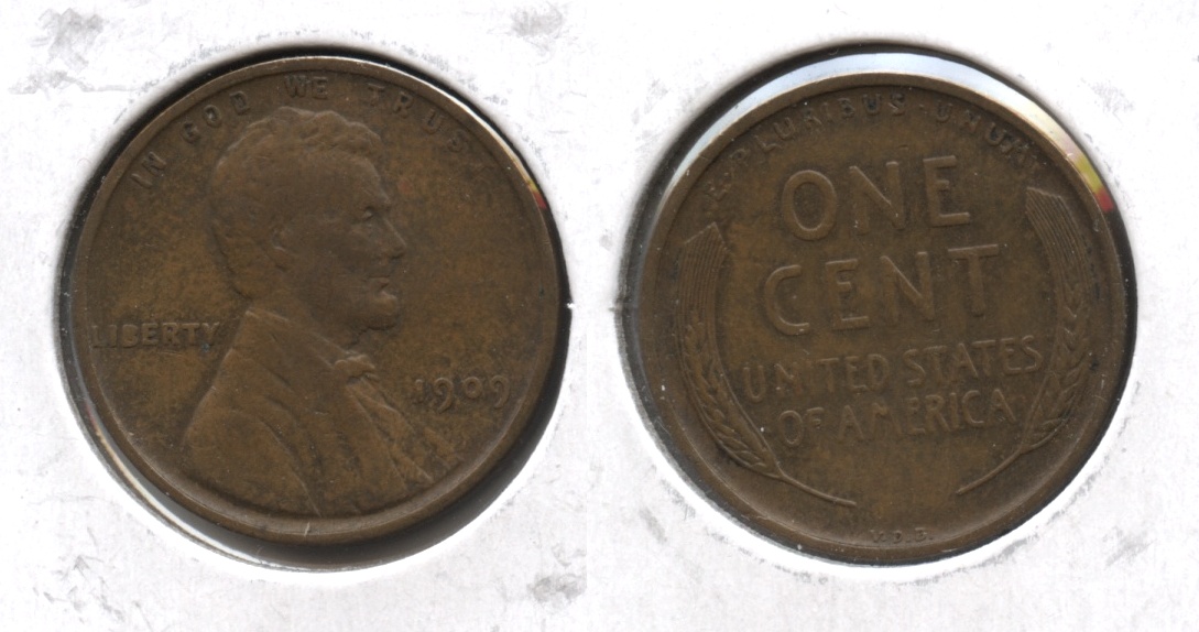 1909 VDB Lincoln Cent VF-20 #g