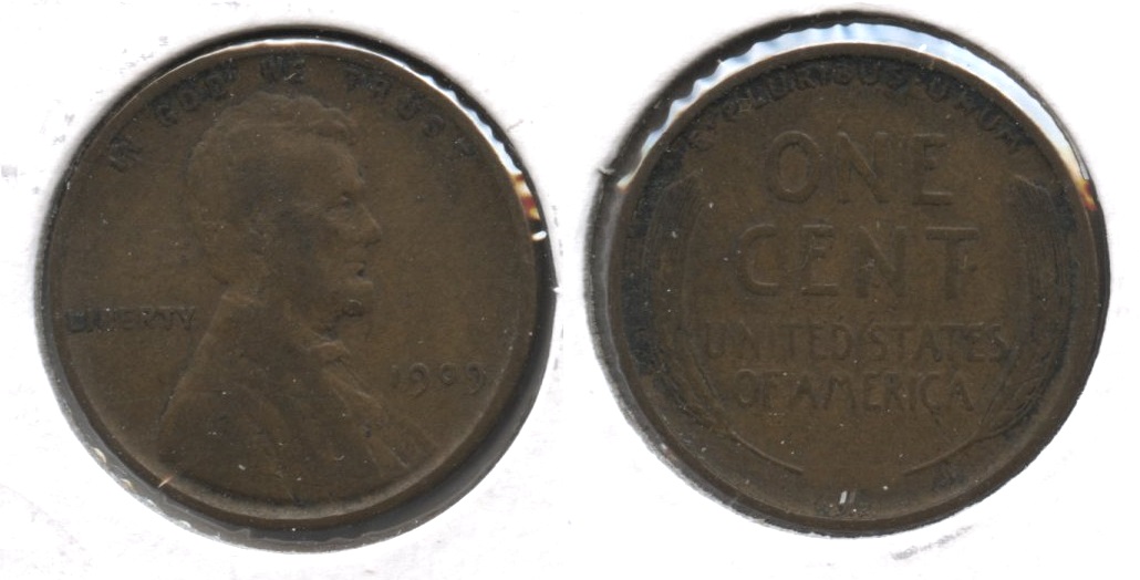 1909 VDB Lincoln Cent VF-20 #l