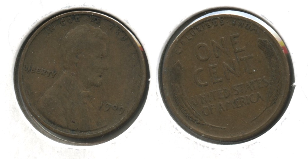 1909 VDB Lincoln Cent VF-20 #p