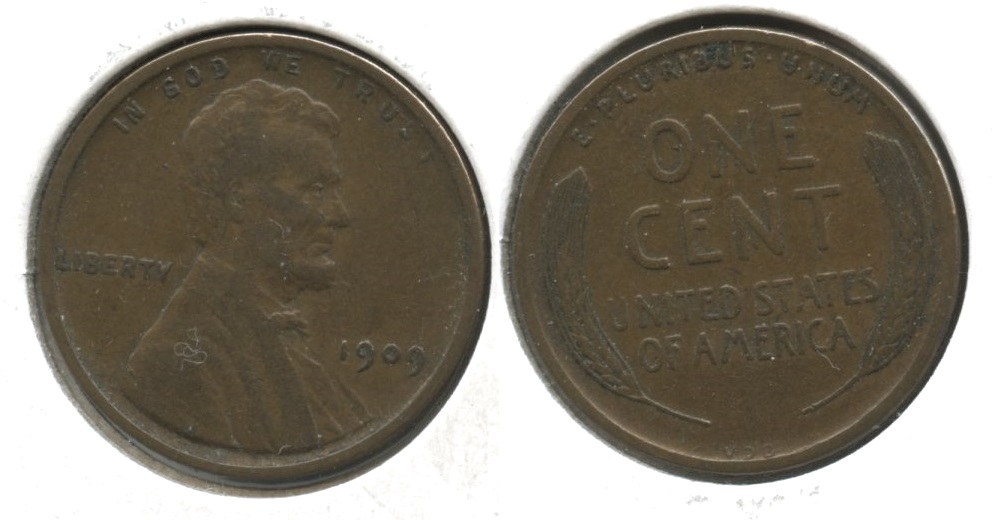 1909 VDB Lincoln Cent VF-20 #t