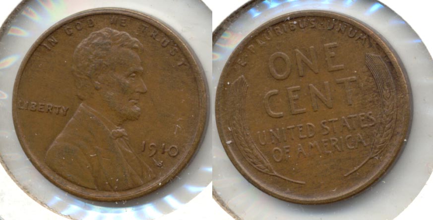 1910-S Lincoln Cent AU-58