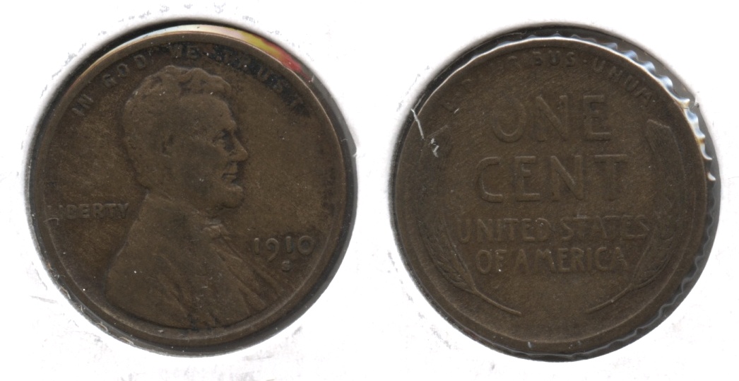 1910-S Lincoln Cent Fine-12 #ab