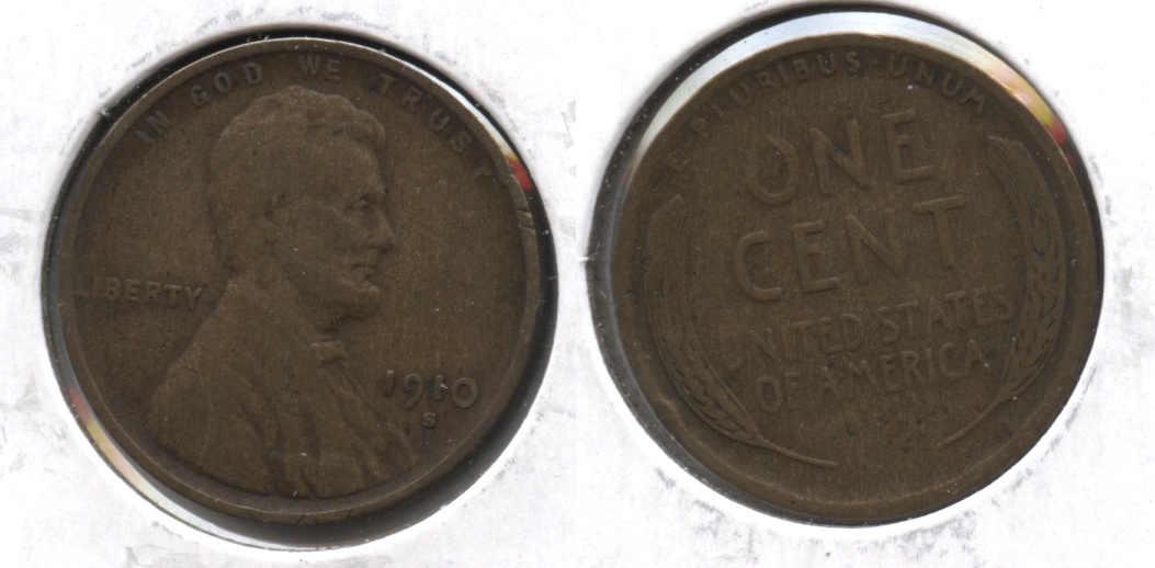 1910-S Lincoln Cent Fine-12 #ac