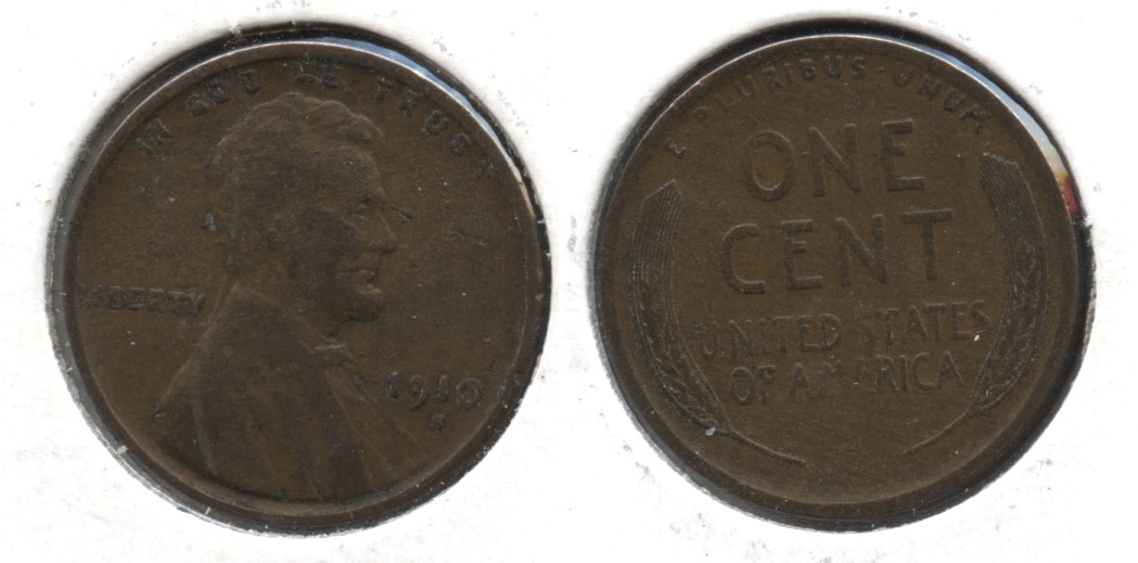 1910-S Lincoln Cent Fine-12 #b