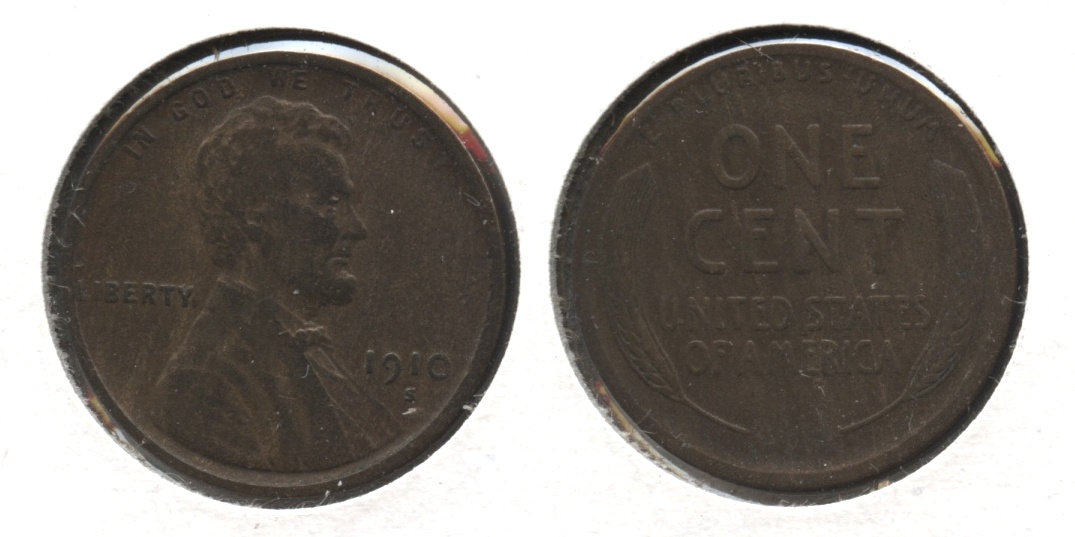 1910-S Lincoln Cent Fine-12 #c