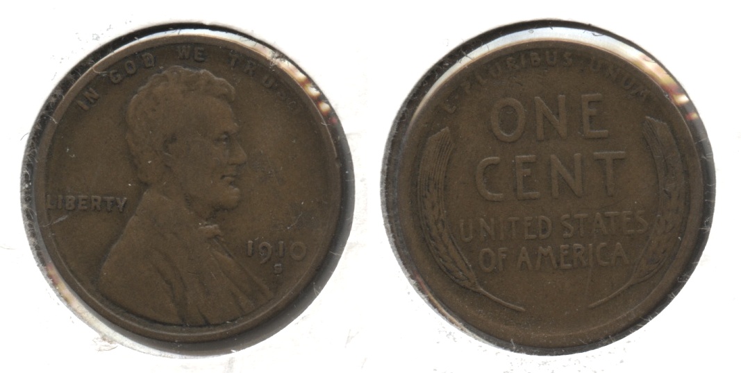 1910-S Lincoln Cent Fine-12 #d