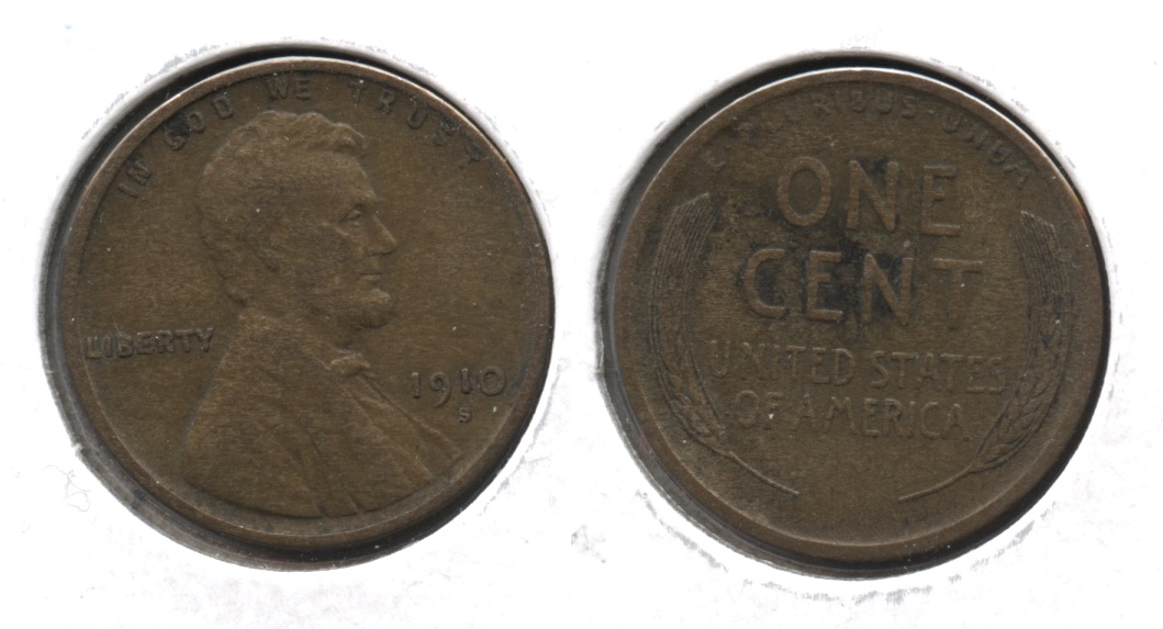 1910-S Lincoln Cent Fine-12 #s