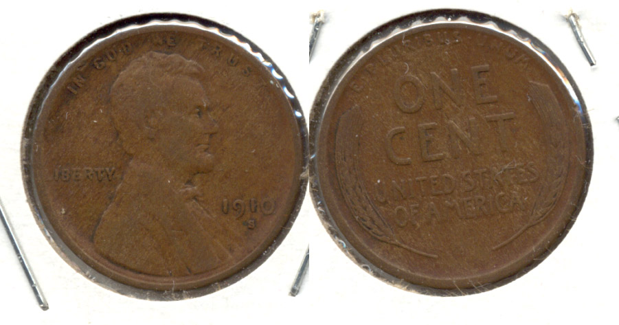 1910-S Lincoln Cent Fine-15