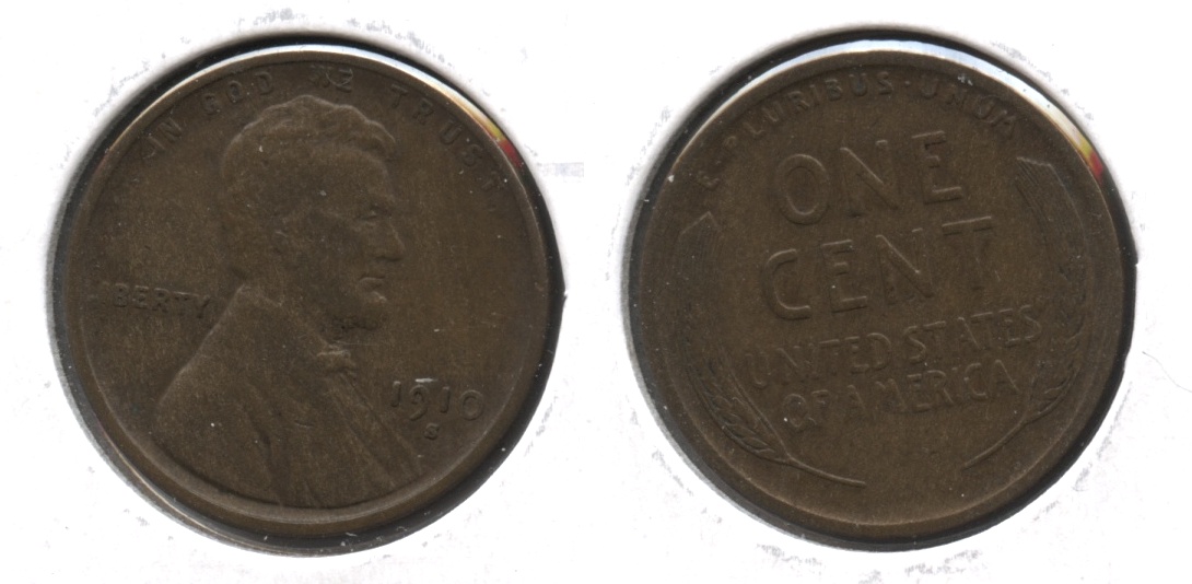 1910-S Lincoln Cent Fine-15 #a