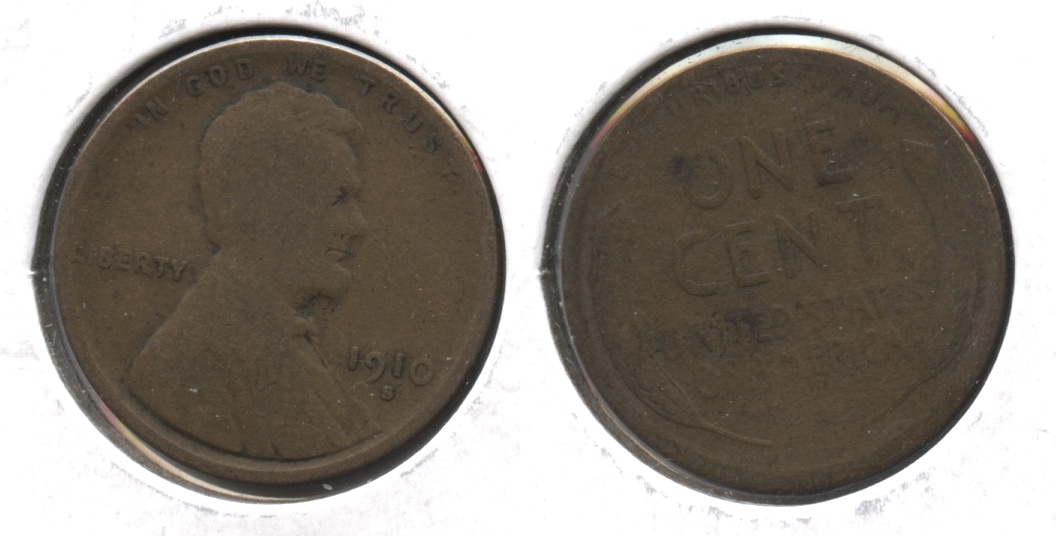 1910-S Lincoln Cent Good-4 #f