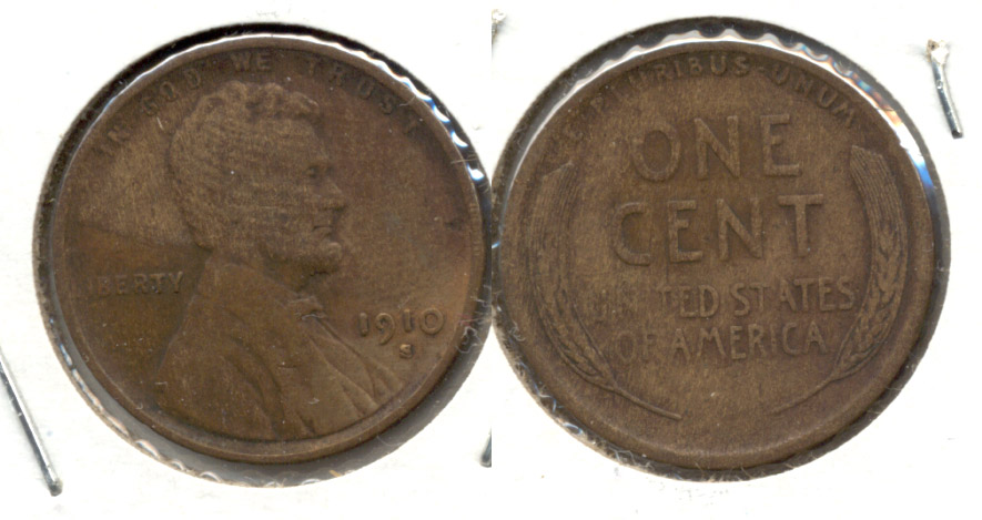 1910-S Lincoln Cent VF-20