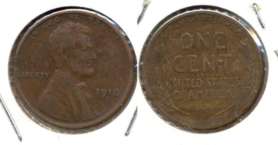 1910-S Lincoln Cent VF-20 a