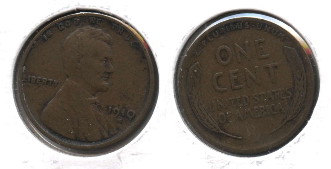 1910-S Lincoln Cent VF-20 #h