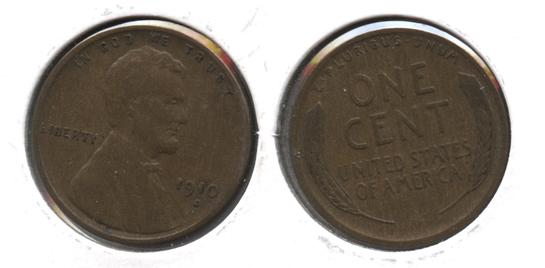 1910-S Lincoln Cent VF-20 #k