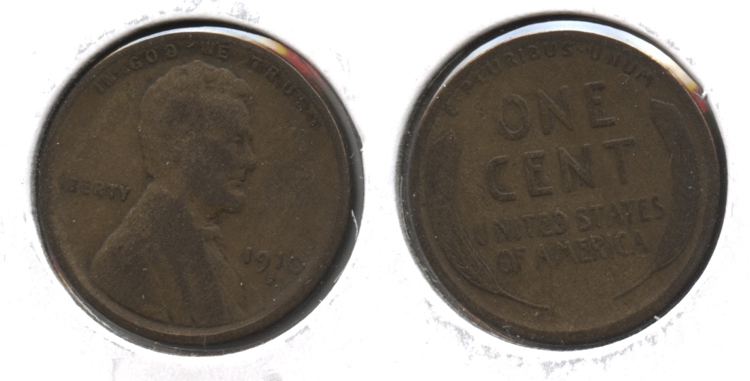 1910-S Lincoln Cent VG-8 #aa