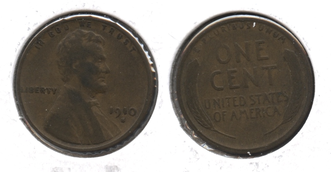 1910-S Lincoln Cent VG-8 #s