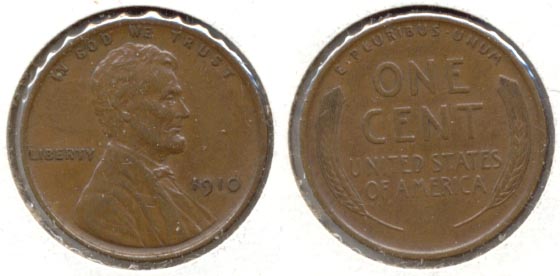 1910 Lincoln Cent AU-50