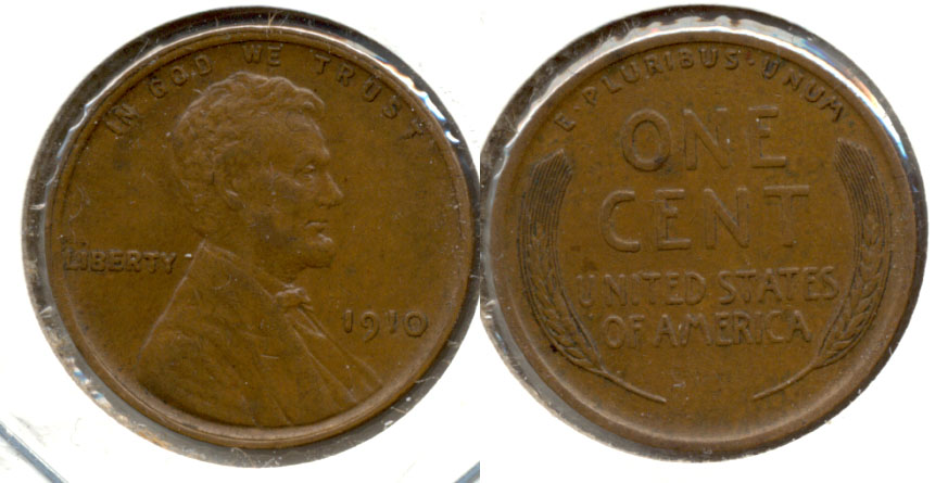 1910 Lincoln Cent AU-50 e
