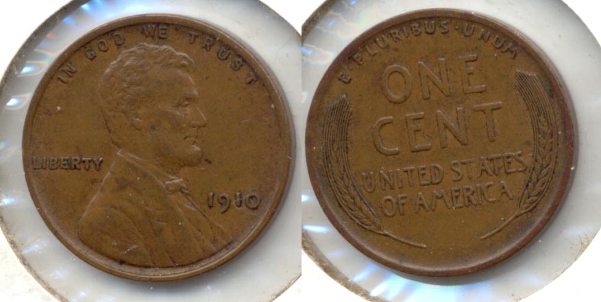 1910 Lincoln Cent AU-50 g