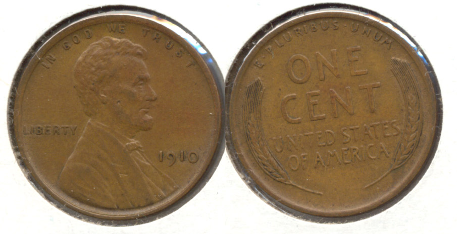 1910 Lincoln Cent AU-50 h