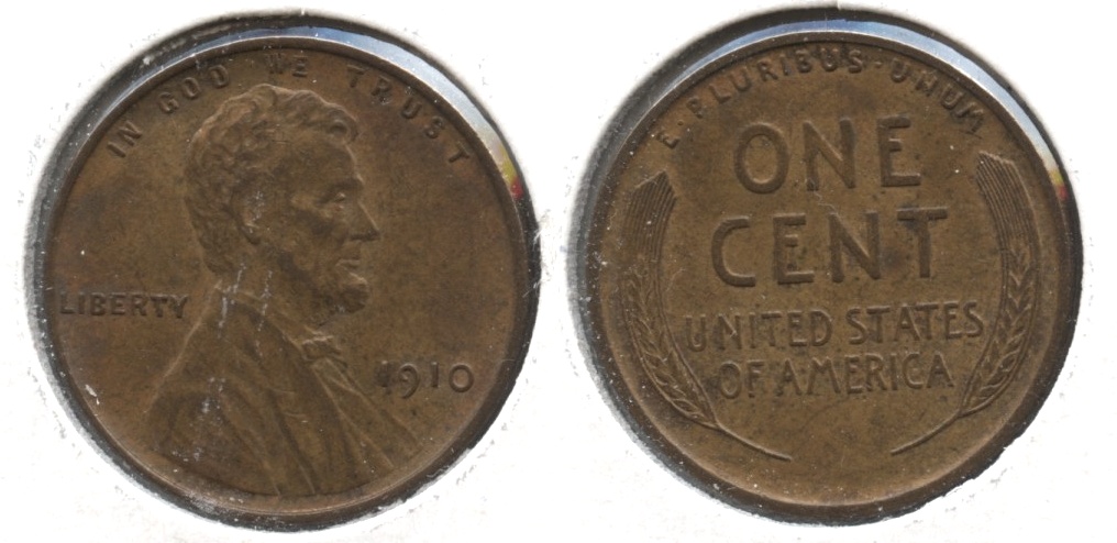 1910 Lincoln Cent AU-50 #n