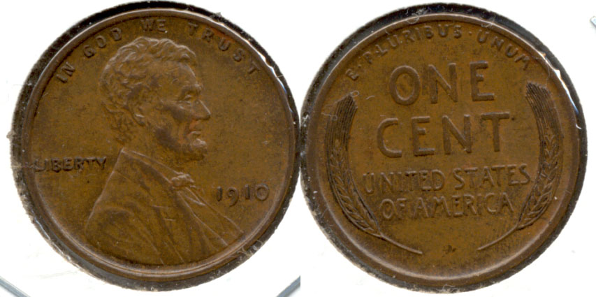 1910 Lincoln Cent AU-55