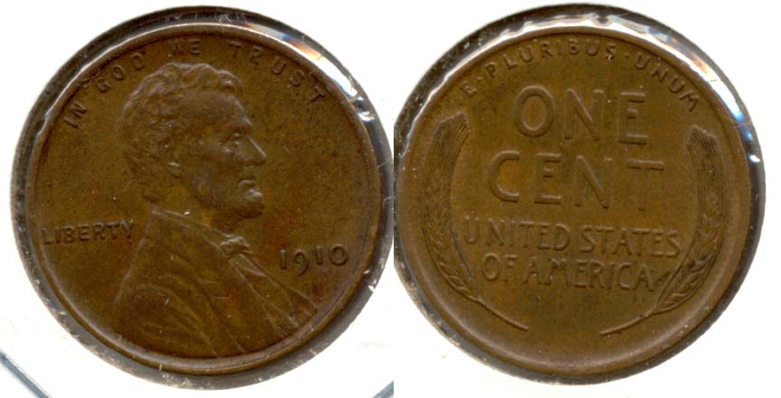 1910 Lincoln Cent AU-55 a