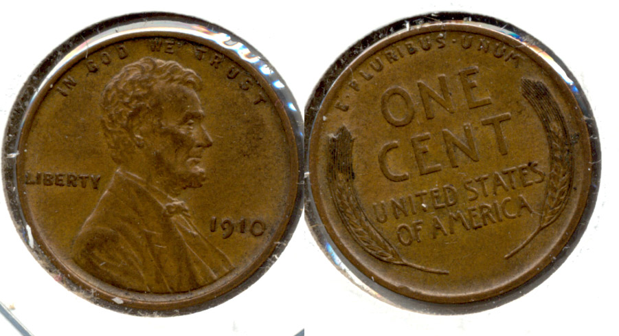 1910 Lincoln Cent AU-55 f