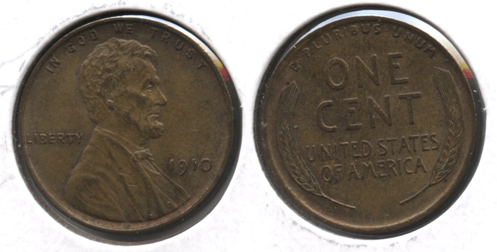 1910 Lincoln Cent AU-55 #i