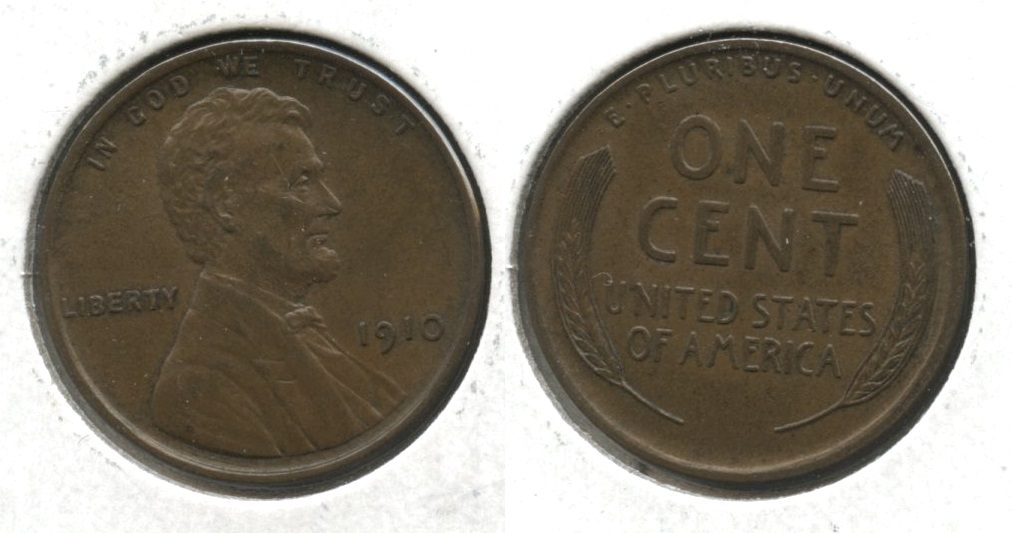 1910 Lincoln Cent AU-55 #j