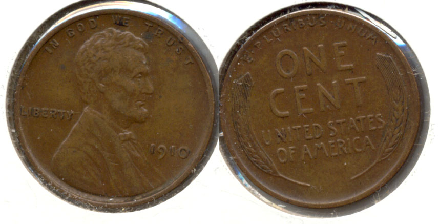 1910 Lincoln Cent EF-45