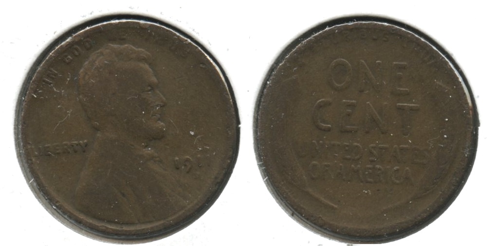 1911-D Lincoln Cent AG-3