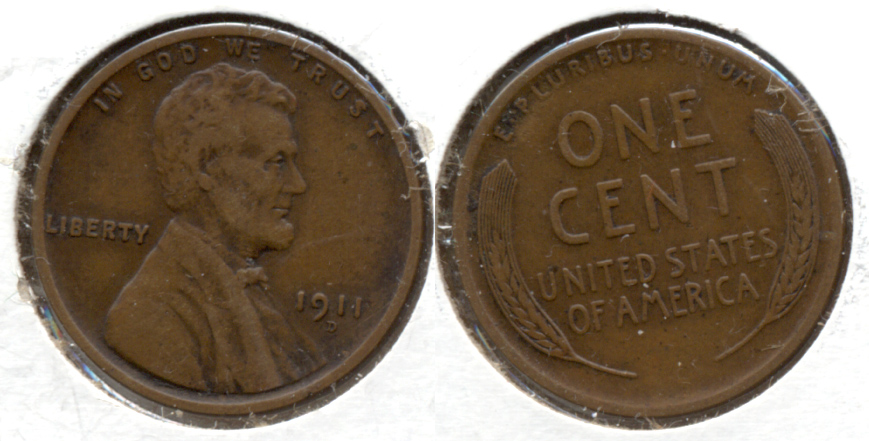 1911-D Lincoln Cent EF-40 b